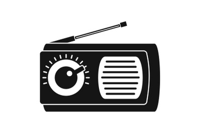 Manual radio icon, simple style