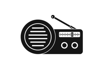 Speaker radio icon, simple style