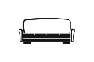 Sofa icon, simple style