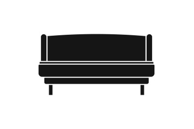Strong sofa icon, simple style
