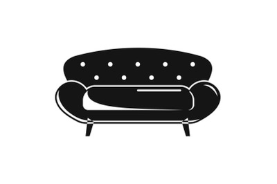 Old sofa icon, simple style