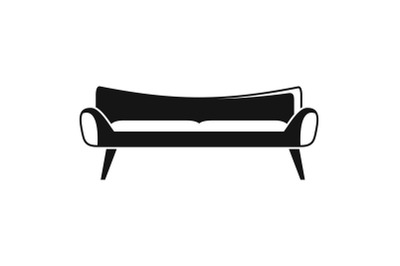 Room sofa icon, simple style