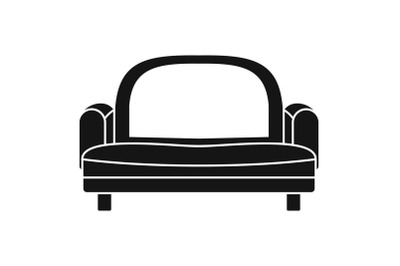 Armchair sofa icon, simple style