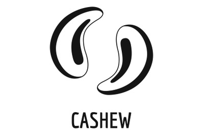 Cashew icon, simple style