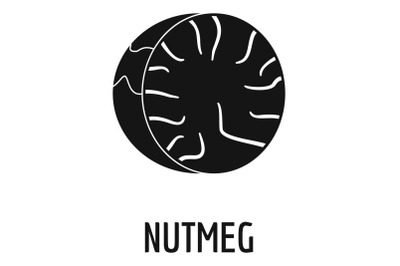 Nutmeg icon, simple style