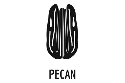 Pecan icon, simple style