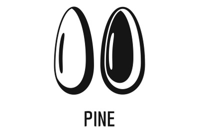 Pine icon, simple style