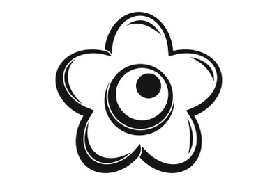 Choco flower icon, simple style