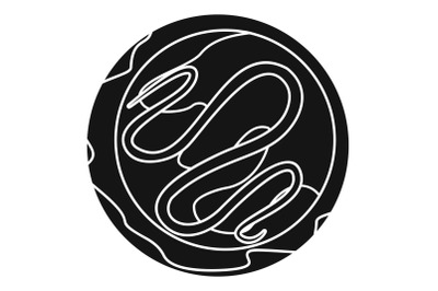 Choco biscuit icon, simple style
