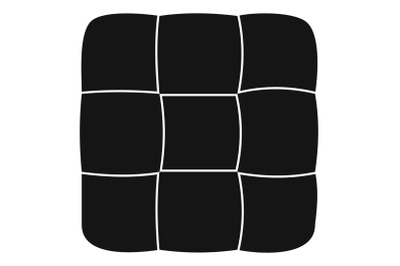 Chess cake icon, simple style