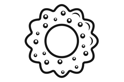 Star cake icon, simple style