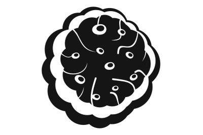 Tasty cream icon, simple style