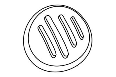 Sweet candy icon, outline style