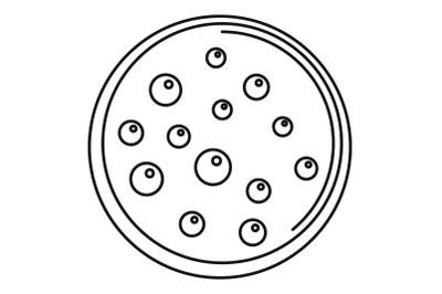 Sweet biscuit icon, outline style