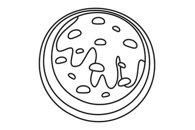 Creme biscuit icon, outline style