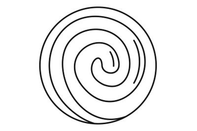 Gustard bakery icon, outline style