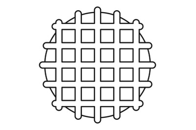 Tasty cake icon, outline style