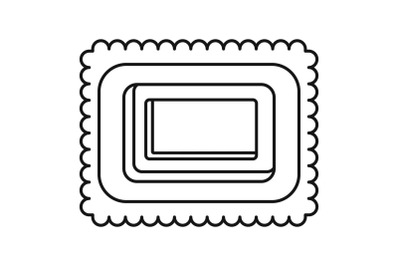 Sweet bakery icon, outline style