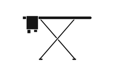 Ironing board icon, simple style