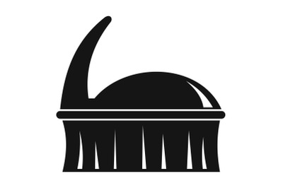 Clothes brush icon, simple style