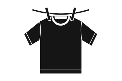Tshirt dry icon, simple style
