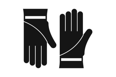 Cleaning gloves icon, simple style