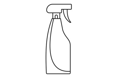 Cleaning spray icon, outline style