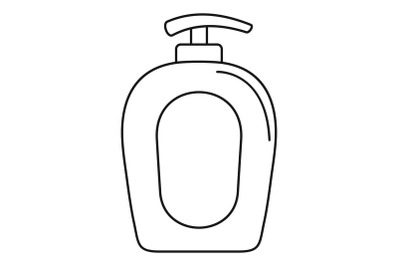 Soap gel dispenser icon, outline style