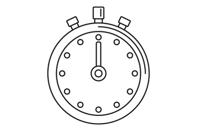 Stopwatch icon, outline style