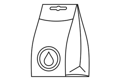 Washing detergent icon, outline style