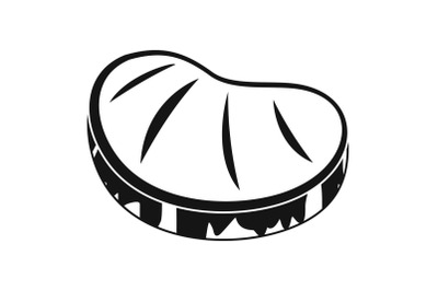 Steak icon, simple style