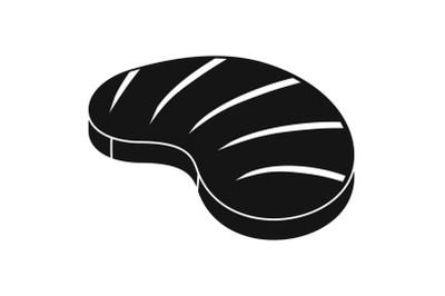 American steak icon, simple style
