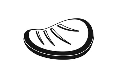 Protein steak icon, simple style