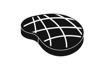 Cook steak icon, simple style