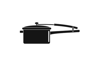 Saucepan icon, simple style