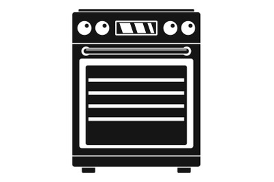 Gas cooker icon, simple style