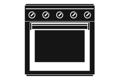 Big gas cooker icon, simple style