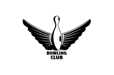 New bowling clubs logo, simple style