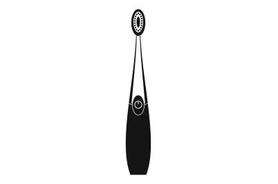 Digital toothbrush icon, simple style
