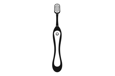 Woman toothbrush icon, simple style