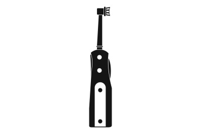 Electric toothbrush icon, simple style