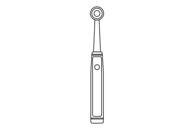 New electric toothbrush icon, outline style