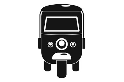 Rickshaw icon, simple style