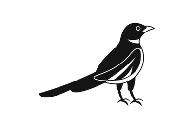 Native magpie icon, simple style