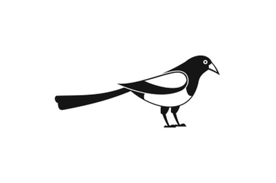 Searching magpie icon, simple style