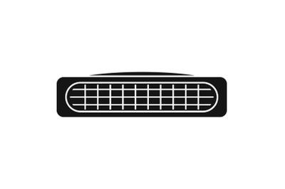Mini radiator icon, simple style