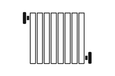 Radiator icon, simple style