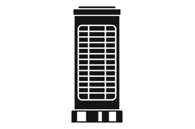 Heater stand icon, simple style