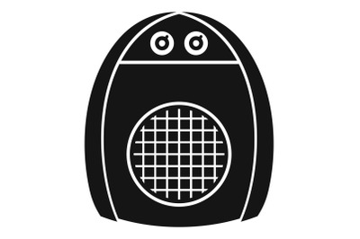 Home heater fan icon, simple style