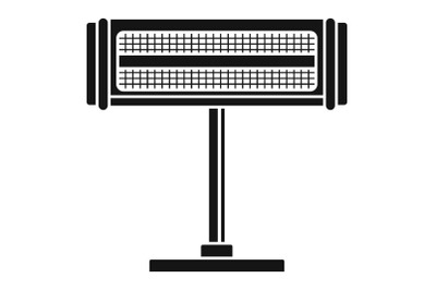 Home heater stand icon, simple style